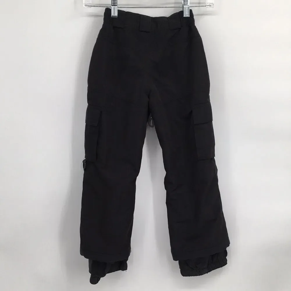 Sportscaster Black Cargo Snow Pants Kids Small 4/5
